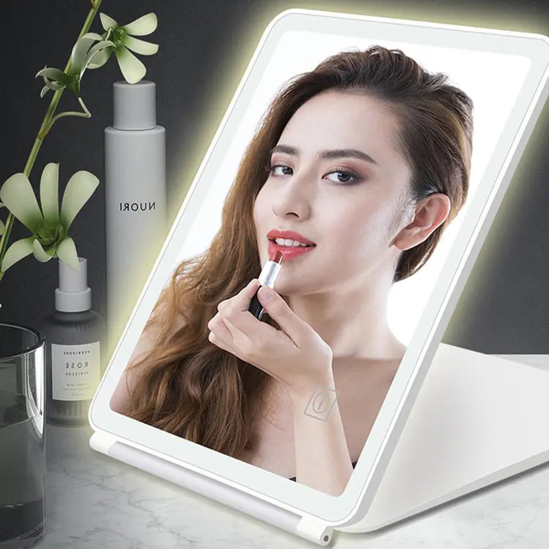 Intelligent Folding LED Makeup Mirror