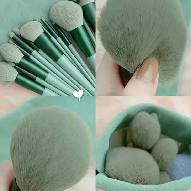 Soft Fluffy Makeup Brushes - Set of 13 Pcs