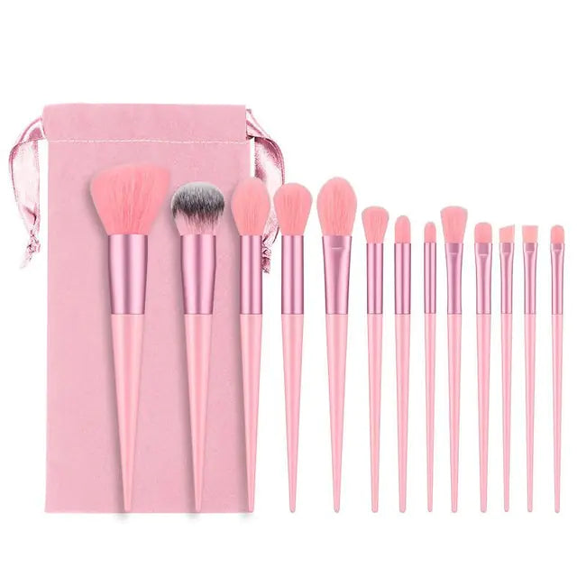 Soft Fluffy Makeup Brushes - Set of 13 Pcs