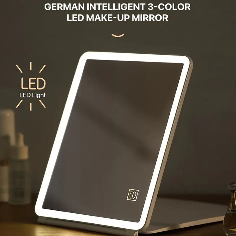 Intelligent Folding LED Makeup Mirror