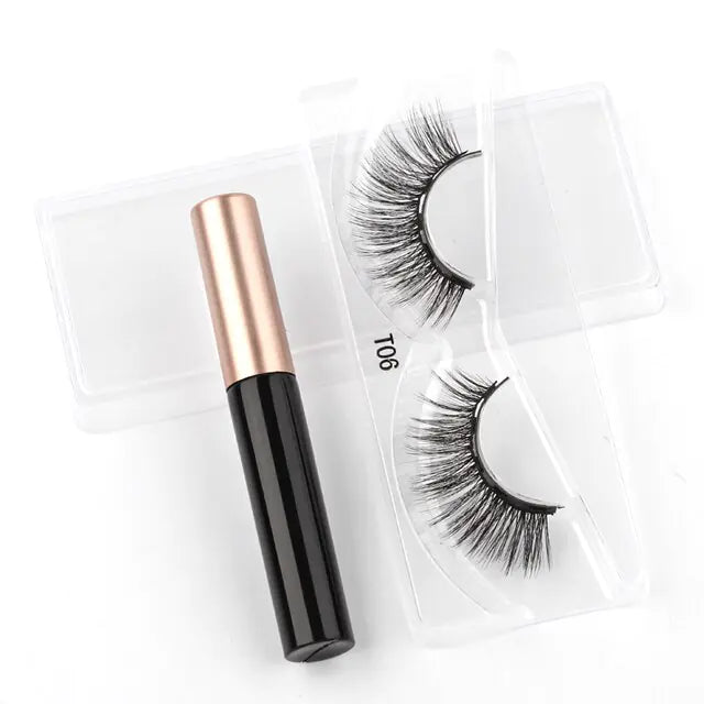 New 1/3Pairs Magnetic Eyelashes False Lashes