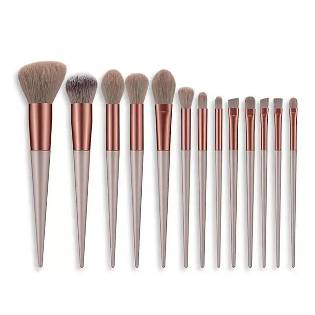 Soft Fluffy Makeup Brushes - Set of 13 Pcs