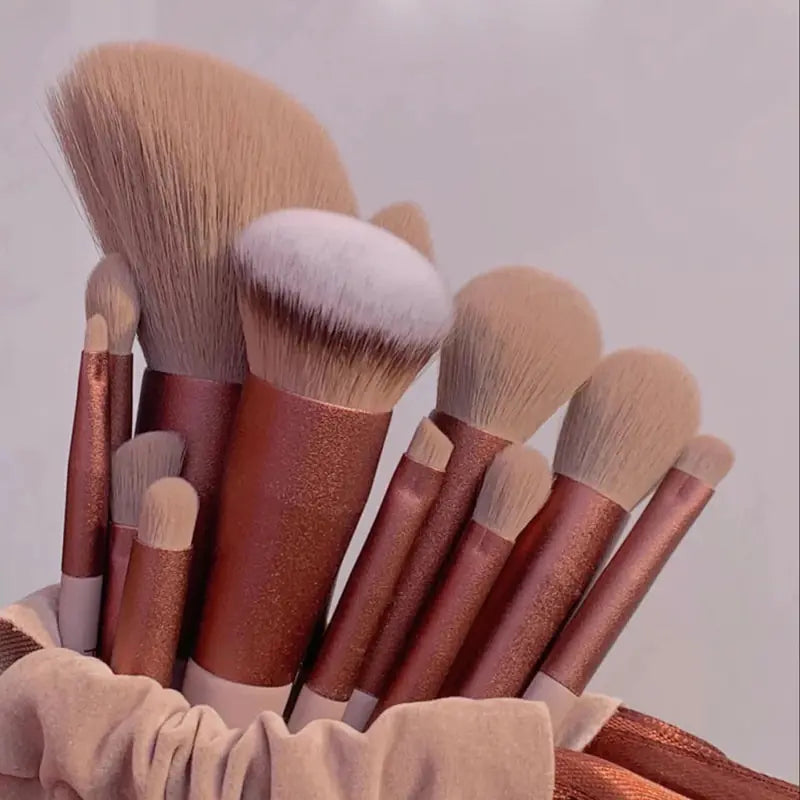 Soft Fluffy Makeup Brushes - Set of 13 Pcs