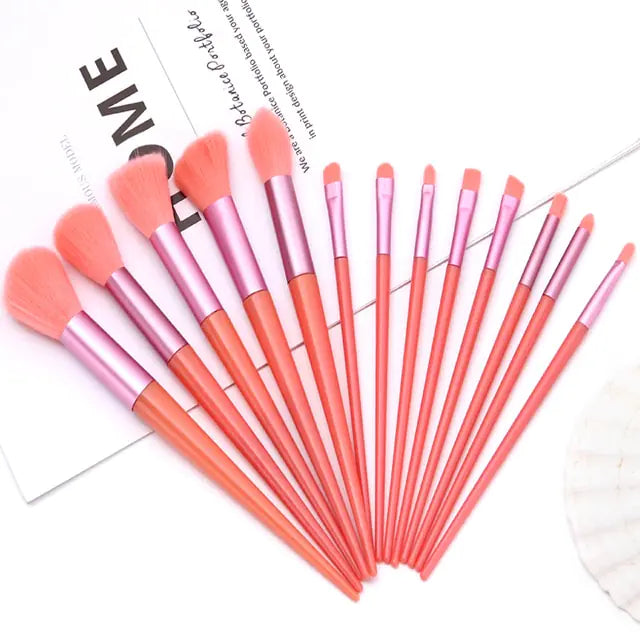 Soft Fluffy Makeup Brushes - Set of 13 Pcs